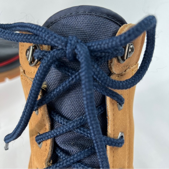 Land’s End Leather Duck Boots Thinsulate Women's Size 9 Blue Tan NICE! (READ**) - Picture 8 of 16